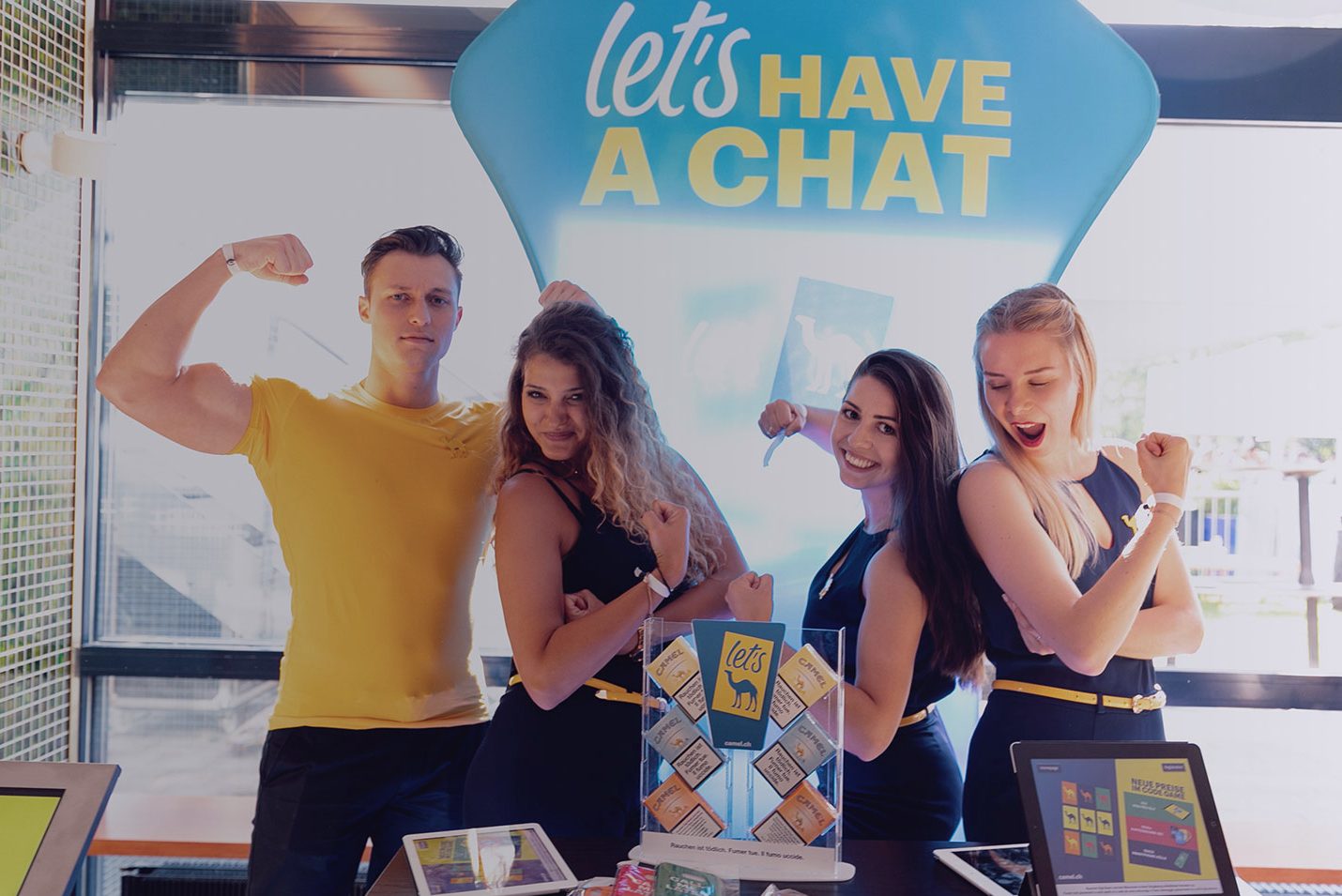 Hostessen Promotionsmitarbeiter von k3p an Sommer Event 2019 Lake Side Zürich